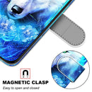 For Huawei P50 Pro Coloured Drawing Cross Texture Horizontal Flip PU Leather Case with Holder & Card Slots & Wallet & Lanyard(Dick Rose Wolf)