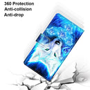 For Huawei P50 Pro Coloured Drawing Cross Texture Horizontal Flip PU Leather Case with Holder & Card Slots & Wallet & Lanyard(Dick Rose Wolf)