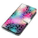 For Huawei P50 Pro Coloured Drawing Cross Texture Horizontal Flip PU Leather Case with Holder & Card Slots & Wallet & Lanyard(Translucent Glass)