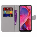 For OPPO A93 5G / A93s 5G / A54 5G / A74 5G Coloured Drawing Cross Texture Horizontal Flip PU Leather Case with Holder & Card Slots & Wallet & Lanyard(Gradient Colorful Flower)