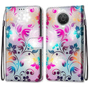 For Nokia G20 / G10 / 6.3 Coloured Drawing Cross Texture Horizontal Flip PU Leather Case with Holder & Card Slots & Wallet & Lanyard(Gradient Colorful Flower)