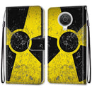 For Nokia G20 / G10 / 6.3 Coloured Drawing Cross Texture Horizontal Flip PU Leather Case with Holder & Card Slots & Wallet & Lanyard(Yellow Black Logo)