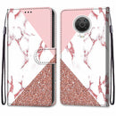 For Nokia G20 / G10 / 6.3 Coloured Drawing Cross Texture Horizontal Flip PU Leather Case with Holder & Card Slots & Wallet & Lanyard(Pink Stone Texture)
