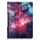 For Lenovo Yoga Smart Tab Color Drawing Pattern Horizontal Flip Leather Case with Two-folding Holder(Galaxy Nebula)