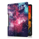 For Lenovo Yoga Smart Tab Color Drawing Pattern Horizontal Flip Leather Case with Two-folding Holder(Galaxy Nebula)