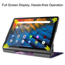 For Lenovo Yoga Smart Tab Color Drawing Pattern Horizontal Flip Leather Case with Two-folding Holder(Galaxy Nebula)