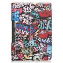 For Lenovo Yoga Smart Tab Color Drawing Pattern Horizontal Flip Leather Case with Two-folding Holder(Graffiti)