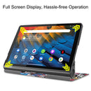 For Lenovo Yoga Smart Tab Color Drawing Pattern Horizontal Flip Leather Case with Two-folding Holder(Graffiti)