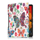 For Lenovo Yoga Smart Tab Color Drawing Pattern Horizontal Flip Leather Case with Two-folding Holder(Color Butterfly)