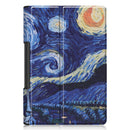 For Lenovo Yoga Smart Tab Color Drawing Pattern Horizontal Flip Leather Case with Two-folding Holder(Starry Sky)