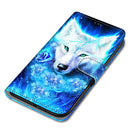 For ZTE Blade A51 Coloured Drawing Cross Texture Horizontal Flip PU Leather Case with Holder & Card Slots & Wallet & Lanyard(Rose Wolf)