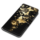 For ZTE Blade A51 Coloured Drawing Cross Texture Horizontal Flip PU Leather Case with Holder & Card Slots & Wallet & Lanyard(Golden Butterfly Group)