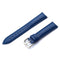 Two-layer Cowhide Leather Plain Weave Watch Band(Blue)