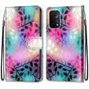 For OPPO A54 5G / A74 5G / A93 5G / A93s 5G Coloured Drawing Cross Texture Horizontal Flip PU Leather Case with Holder & Card Slots & Wallet & Lanyard(Translucent Glass)