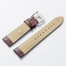 16mm Calf Leather Watch Band(Brown)