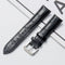 22mm Calf Leather Watch Band(Black)
