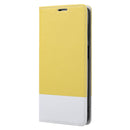 For Samsung Galaxy A22 5G Cross Texture Magnetic Horizontal Flip Leather Case with Card Slots & Holder & Wallet(Yellow)
