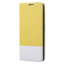 For Samsung Galaxy A71 Cross Texture Magnetic Horizontal Flip Leather Case with Card Slots & Holder & Wallet(Yellow)