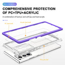 For Samsung Galaxy Note20 Ultra Bright Series Clear Acrylic + PC+TPU Shockproof Case(Purple)