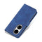 For Huawei P50 Pro AZNS Skin Feel Calf Texture Horizontal Flip Leather Case with Card Slots & Holder & Wallet(Blue)