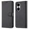 For Huawei P50 Pro AZNS Skin Feel Calf Texture Horizontal Flip Leather Case with Card Slots & Holder & Wallet(Black)