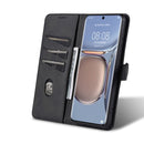 For Huawei P50 Pro AZNS Skin Feel Calf Texture Horizontal Flip Leather Case with Card Slots & Holder & Wallet(Black)