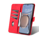 For Huawei P50 Pro AZNS Skin Feel Calf Texture Horizontal Flip Leather Case with Card Slots & Holder & Wallet(Red)