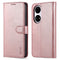 For Huawei P50 Pro AZNS Skin Feel Calf Texture Horizontal Flip Leather Case with Card Slots & Holder & Wallet(Rose Gold)