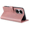 For Huawei P50 Pro AZNS Skin Feel Calf Texture Horizontal Flip Leather Case with Card Slots & Holder & Wallet(Rose Gold)