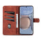 For Huawei P50 Pro AZNS Skin Feel Calf Texture Horizontal Flip Leather Case with Card Slots & Holder & Wallet(Brown)