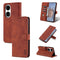 For Huawei P50 Pro AZNS Skin Feel Calf Texture Horizontal Flip Leather Case with Card Slots & Holder & Wallet(Brown)