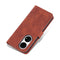 For Huawei P50 Pro AZNS Skin Feel Calf Texture Horizontal Flip Leather Case with Card Slots & Holder & Wallet(Brown)