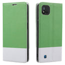 For OPPO Realme C11 2021 Cross Texture Magnetic Horizontal Flip Leather Case with Card Slots & Holder & Wallet(Green)