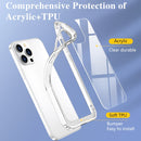 Acrylic + TPU Accurate Hole Transparent Shockproof Case For iPhone 13 Pro