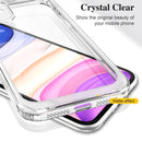 Acrylic + TPU Accurate Hole Transparent Shockproof Case For iPhone 11