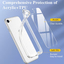 Acrylic + TPU Accurate Hole Transparent Shockproof Case For iPhone SE 2022 / SE 2020 / 8 / 7