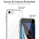 Acrylic + TPU Accurate Hole Transparent Shockproof Case For iPhone SE 2022 / SE 2020 / 8 / 7