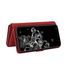 For Samsung Galaxy S20 Ultra Skin Feel PU + TPU Horizontal Flip Leather Case with Holder & 15 Cards Slot & Wallet & Zipper Pocket & Lanyard(Red)