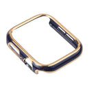 Dual-color Electroplating PC Protective Watch Case For Apple Watch Series 7 & 6 & SE & 5 & 4 44mm(Phnom Penh + Blue Background)