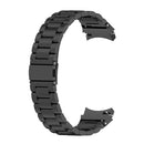 For Samsung Galaxy Watch4 / Watch4 Classic Three Strains Steel Watch Band(Black)