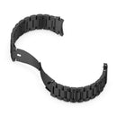 For Samsung Galaxy Watch4 / Watch4 Classic Three Strains Steel Watch Band(Black)