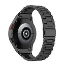 For Samsung Galaxy Watch4 / Watch4 Classic Three Strains Steel Watch Band(Black)