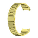 For Samsung Galaxy Watch4 / Watch4 Classic Three Strains Steel Watch Band(Gold)