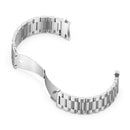 For Samsung Galaxy Watch4 / Watch4 Classic Three Strains Steel Watch Band(Silver)