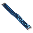For Samsung Galaxy Watch4 / Watch4 Classic Three Strains Steel Watch Band (Blue)