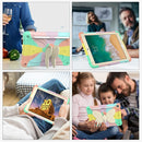 Beige PC + Silicone Anti-drop Protective Case with Butterfly Shape Holder & Pen Slot For iPad 9.7 2018 & 2017 / Pro 9.7 inch / Air 2 / 6(Colorful Rose Gold)