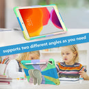 Beige PC + Silicone Anti-drop Protective Case with Butterfly Shape Holder & Pen Slot For iPad 10.2 2021 & 2020 & 2019 / Air 3 10.5 inch(Colorful Green)