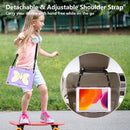 Beige PC + Silicone Anti-drop Protective Case with Butterfly Shape Holder & Pen Slot For iPad 10.2 2021 & 2020 & 2019 / Air 3 10.5 inch(Beige + Light Purple)