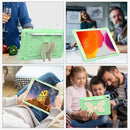 Beige PC + Silicone Anti-drop Protective Case with Butterfly Shape Holder & Pen Slot For iPad 10.2 2021 & 2020 & 2019 / Air 3 10.5 inch(Beige + Fresh Green)