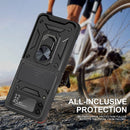 For Samsung Galaxy Z Flip3 5G Sliding Camera Cover Design TPU+PC Protective Case(Black)